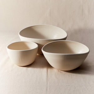 Derrick Nesting Bowls - Blanc