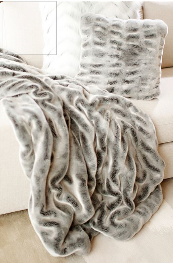 Luxury grey throw discount