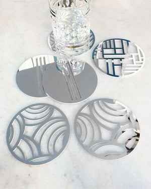 Silver Affinity Coasters - set of 6