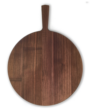 Round Walnut Wood Cutting Board  with Handle