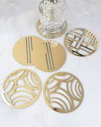 Gold Bond Coasters - set of 6