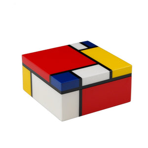 Mondrian Inspired Lacquered Hinged Box
